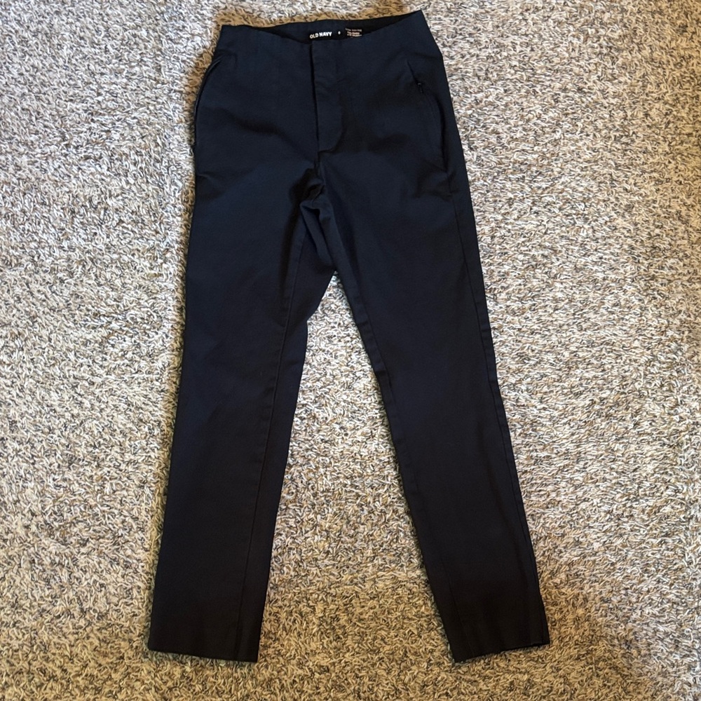 Old Navy Women's Black Polished Pixie Skinny Dress Pants